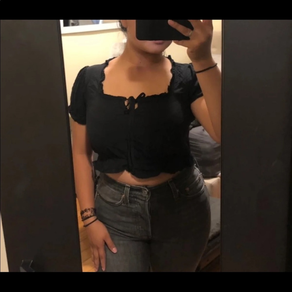Black Crop Top